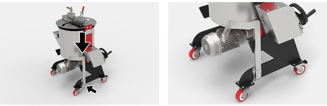 Broyeur de cacao et fruits secs grattoirs