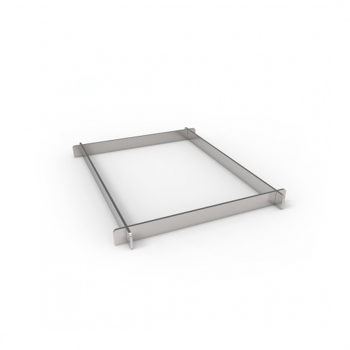 Mini cadre à ganache en inox - 195 × 145 mm